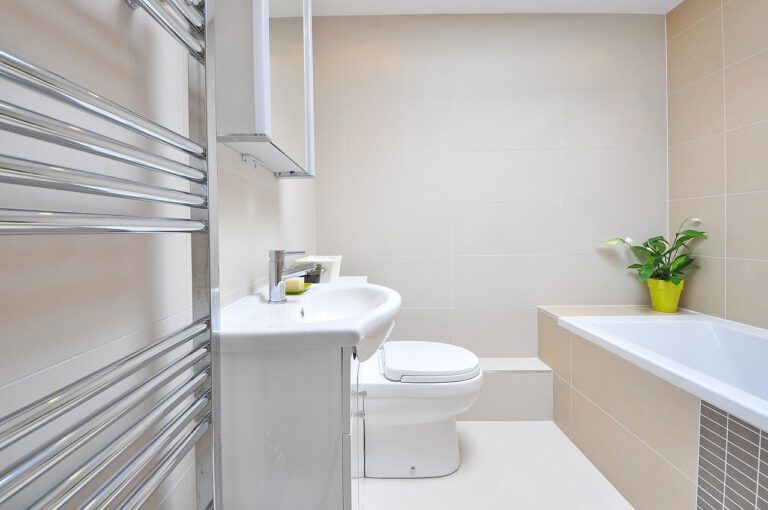Een betonnen badkamer interieur?